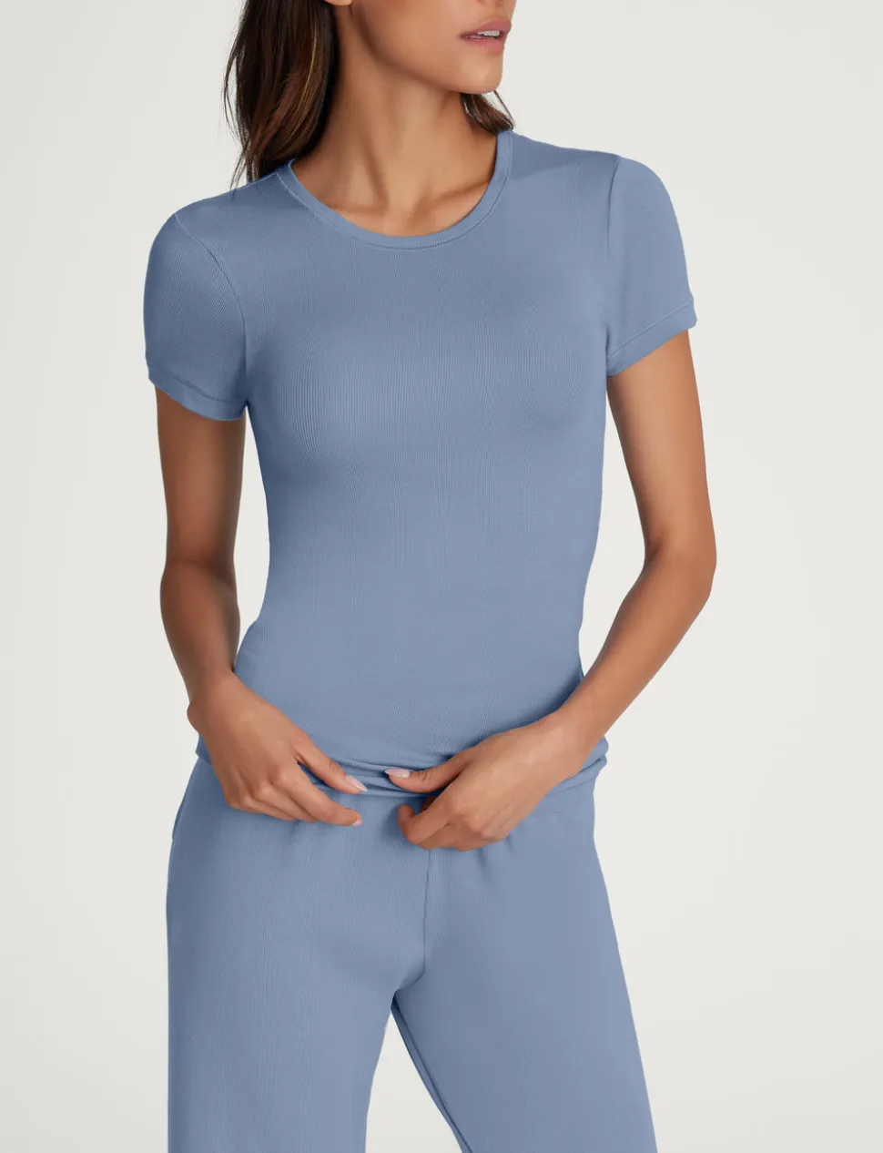 Women's Micro Rib Tee & Pant Set