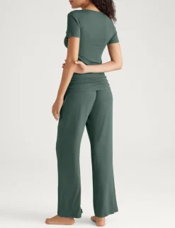 Women's Micro Rib Tee & Pant Set