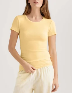 Women's Micro Rib Tee & Pant Set