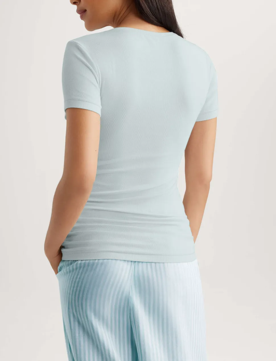 Women's Micro Rib Tee & Short Set