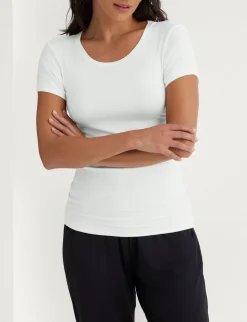 Women's Micro Rib Tee & Short Set