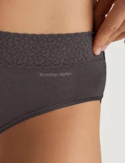 Women's Second Skin Brief, Lace Waist (5-Pack)