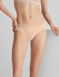 Women's Second Skin Brief, Lace Waist (5-Pack)