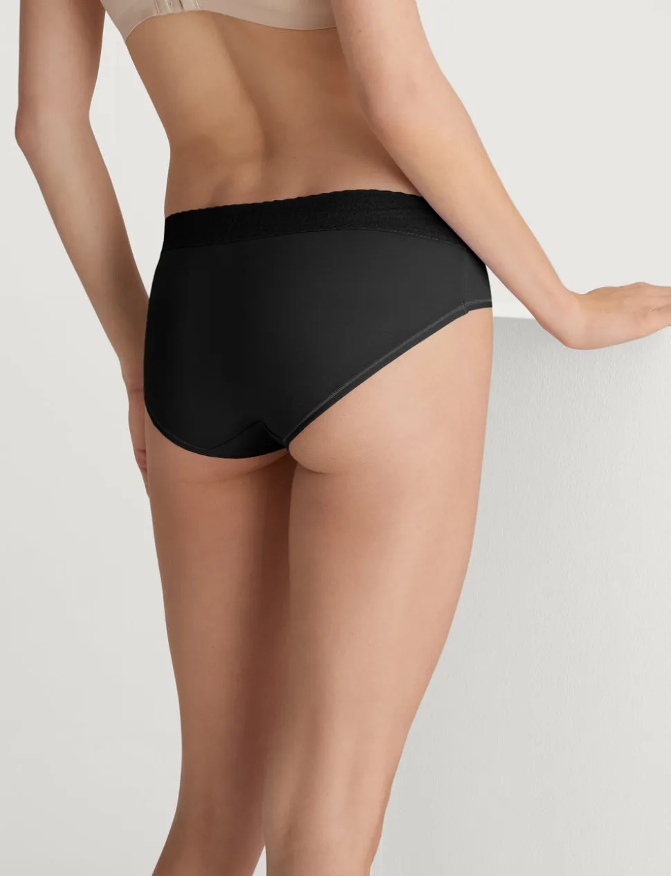 Women's Second Skin Brief, Lace Waist (5-Pack)