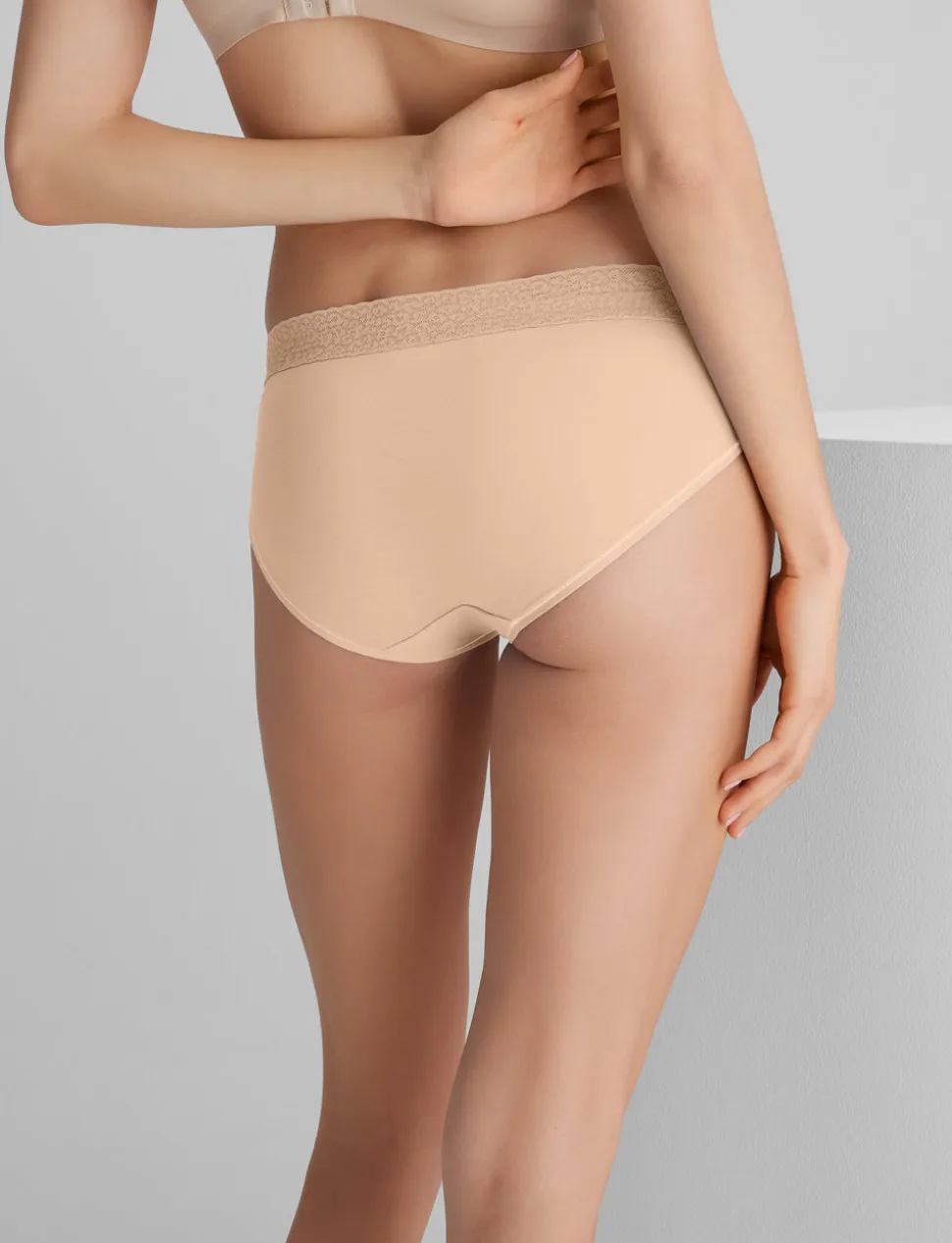 Women's Second Skin Brief, Lace Waist (5-Pack)