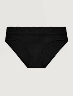 Women's Second Skin Brief, Lace Waist (5-Pack)