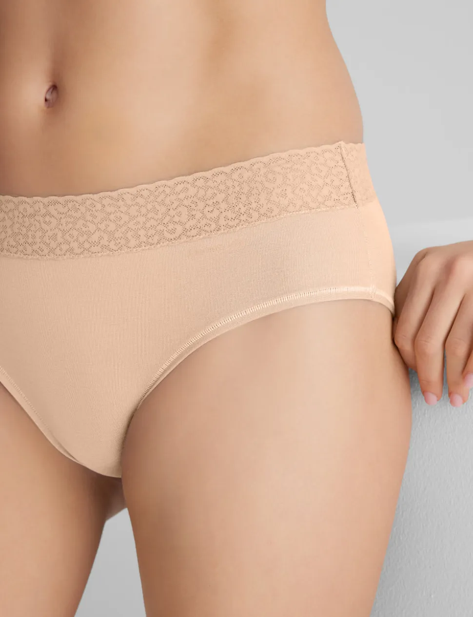 Women's Second Skin Brief, Lace Mix (3-Pack)