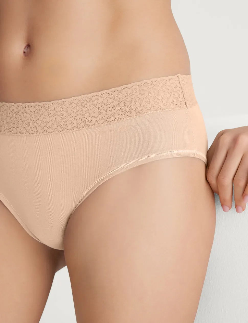 Women's Second Skin Brief, Lace Mix (3-Pack)