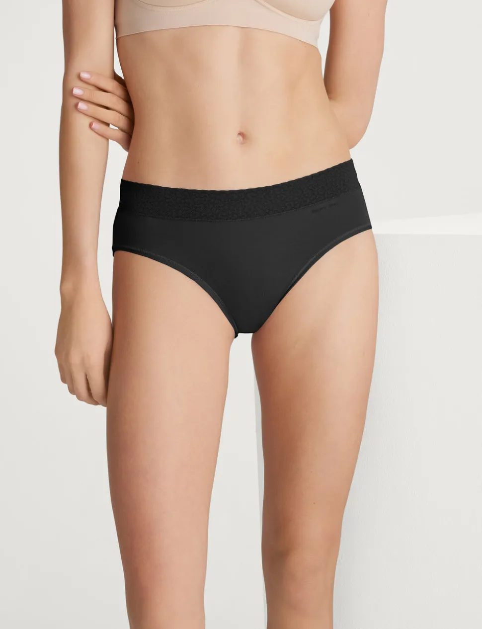 Women's Second Skin Brief, Lace Waist (3-Pack)