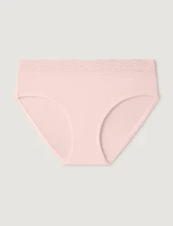 Women's Second Skin Brief, Lace Waist (3-Pack)