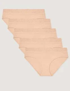 Women's Second Skin Brief, Lace Waist