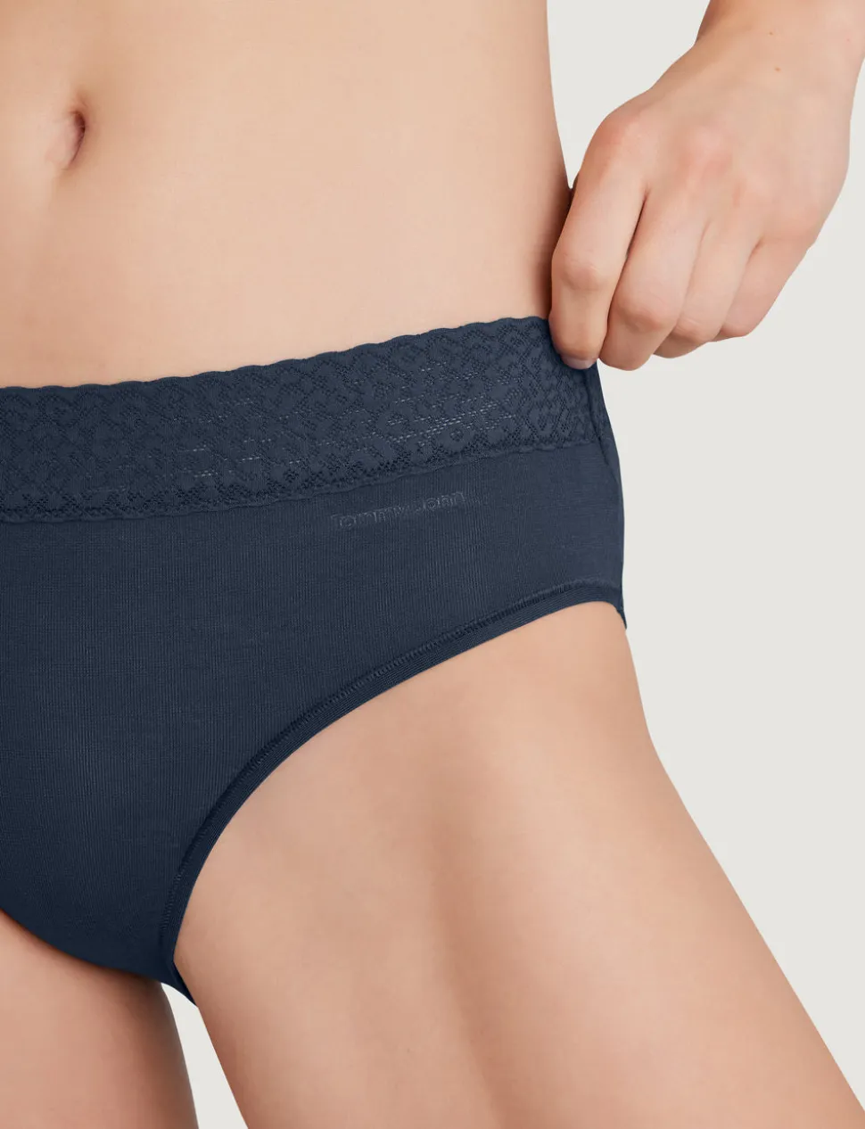 Women's Second Skin Brief, Lace Waist
