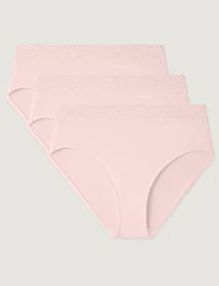 Women's Second Skin High-Rise Brief, Lace Waist (5-Pack)