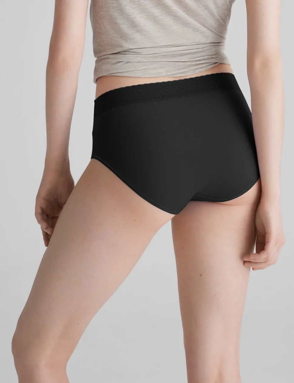 Women's Second Skin High Rise Brief, Lace Mix (3-Pack)
