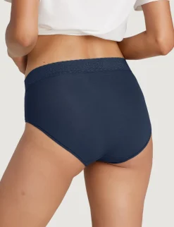 Women's Second Skin High Rise Brief, Lace Mix (3-Pack)