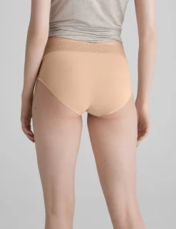 Women's Second Skin High Rise Brief, Lace Mix (3-Pack)