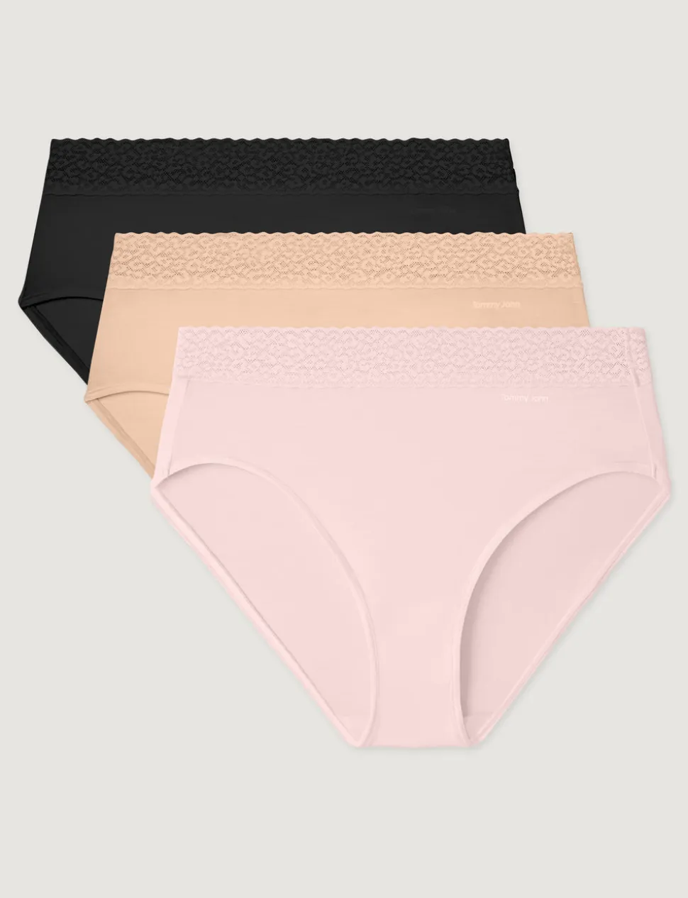 Women's Second Skin High Rise Brief, Lace Waist