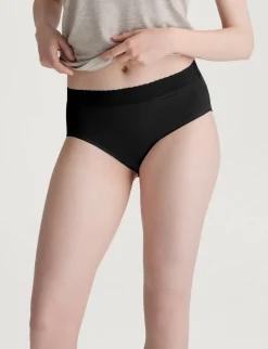 Women's Second Skin High Rise Brief, Lace Waist