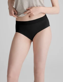 Women's Second Skin High-Rise Brief, Lace Waist (3-Pack)