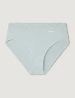 Women's Second Skin High-Rise Brief, Lace Waist (3-Pack)