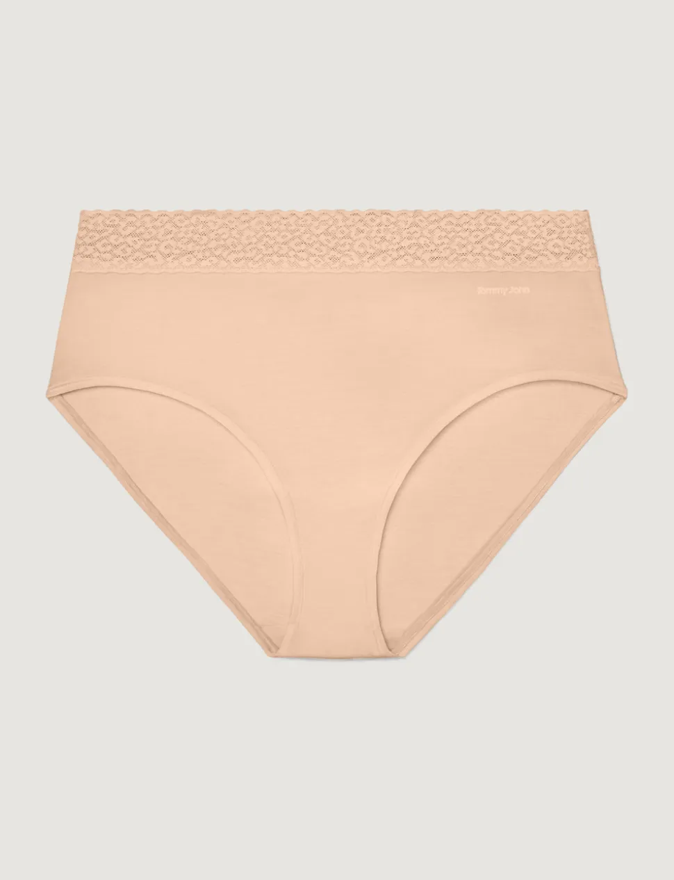 Women's Second Skin High-Rise Brief, Lace Waist (3-Pack)