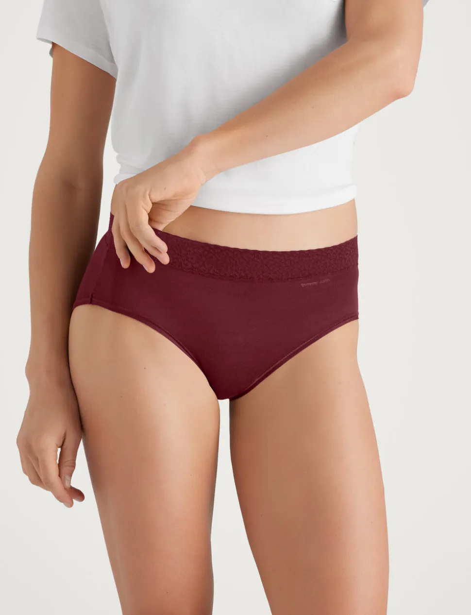 Women's Second Skin High Rise Brief, Lace Mix (5-Pack)