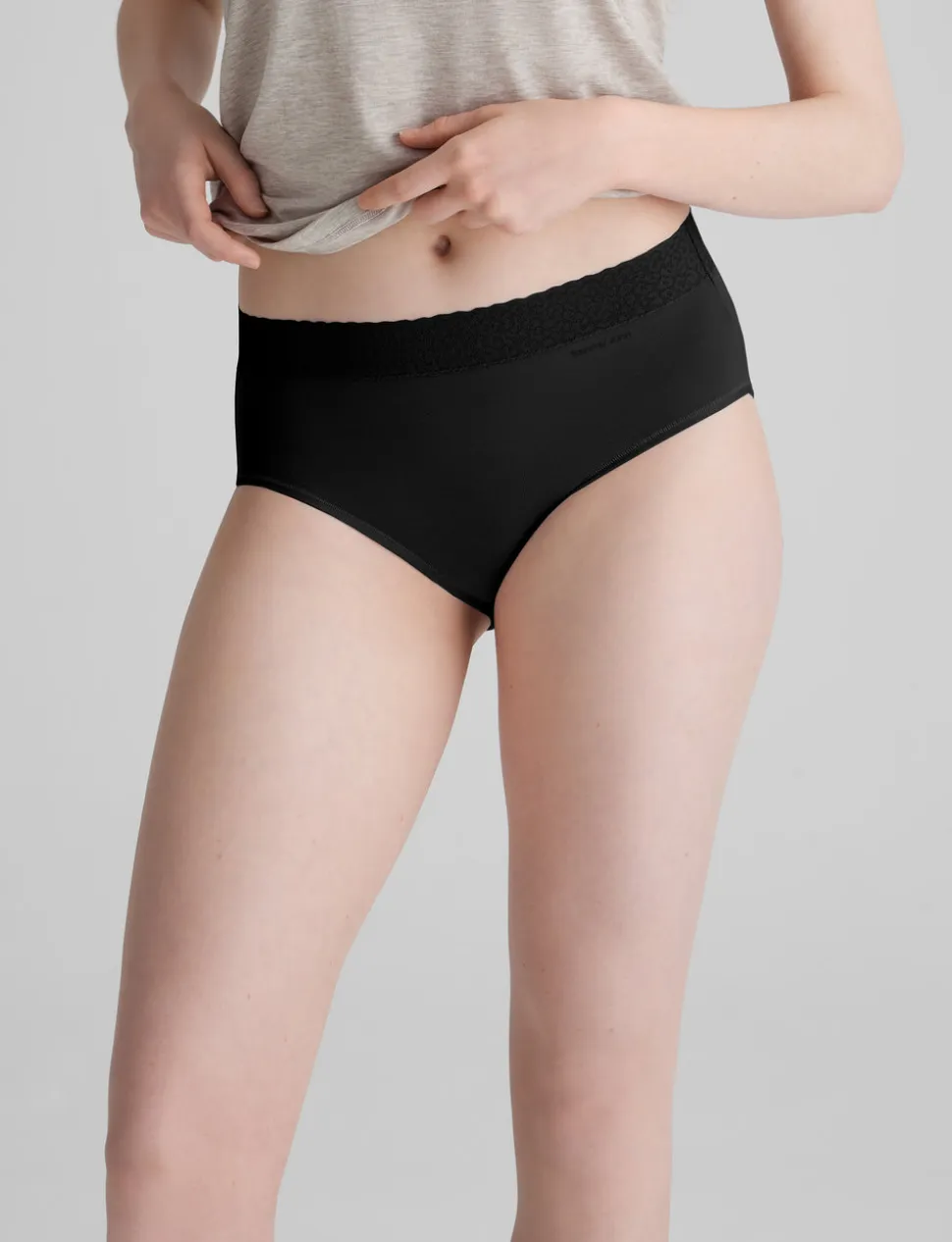 Women's Second Skin High Rise Brief, Lace Mix (5-Pack)