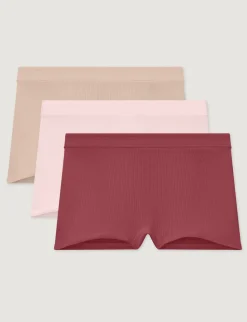 Women's Second Skin Luxe Rib Boyshort (5-Pack)
