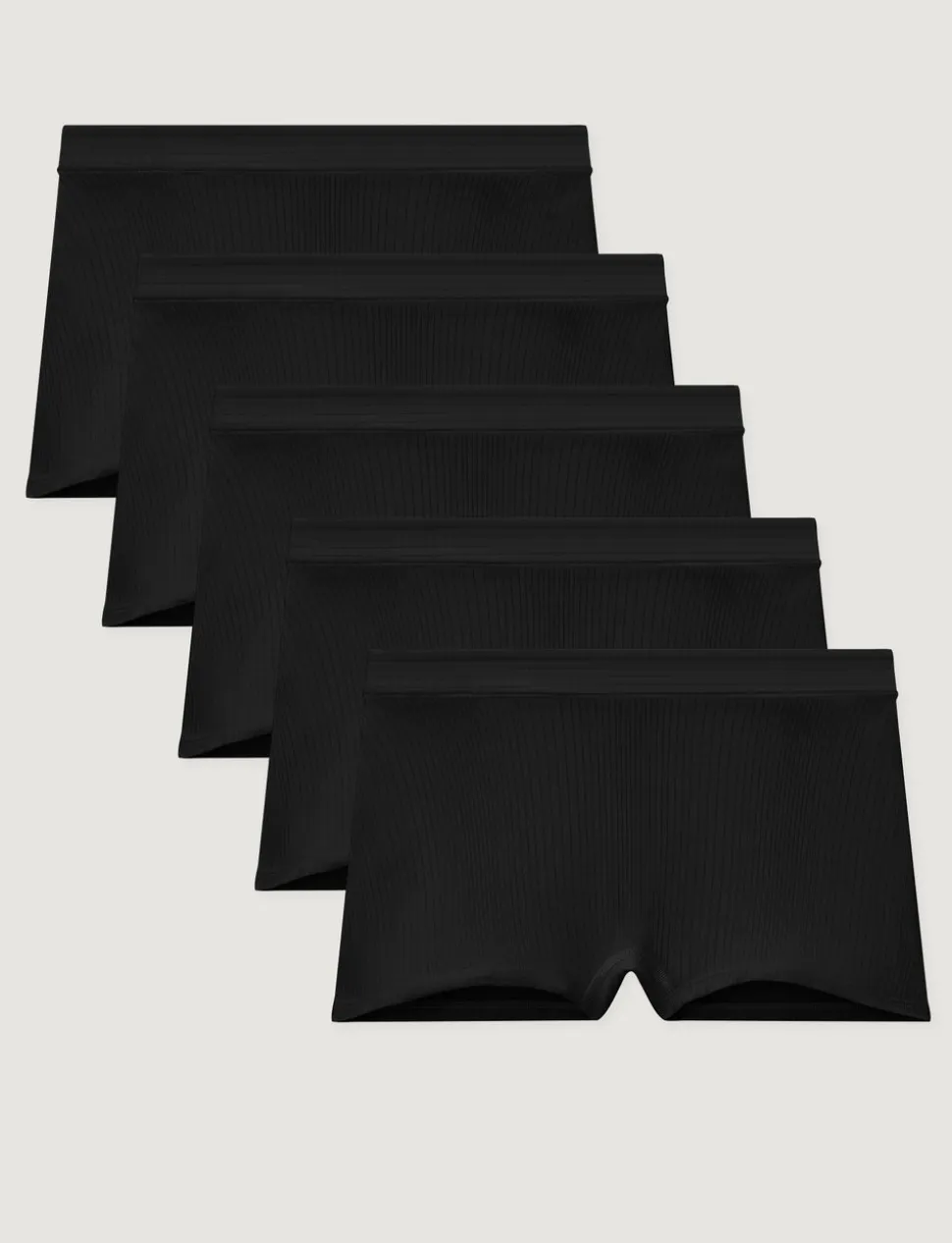 Women's Second Skin Luxe Rib Boyshort (5-Pack)