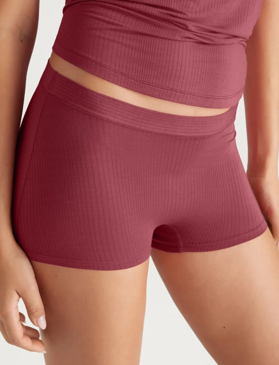 Women's Second Skin Luxe Rib Boyshort (3-Pack)