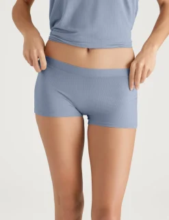 Women's Second Skin Luxe Rib Boyshort