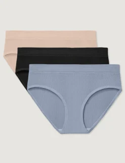 Women's Second Skin Luxe Rib Brief (5-Pack)