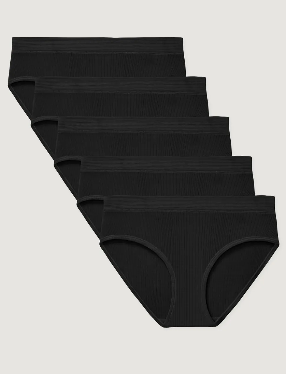 Women's Second Skin Luxe Rib Brief (5-Pack)