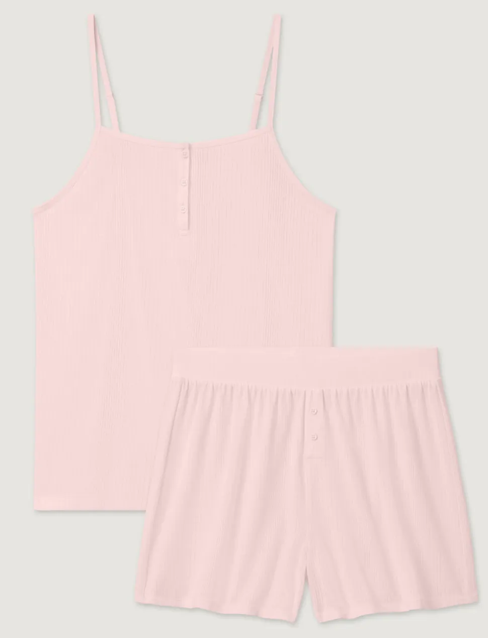Women's Second Skin Luxe Rib Cami & Short Set