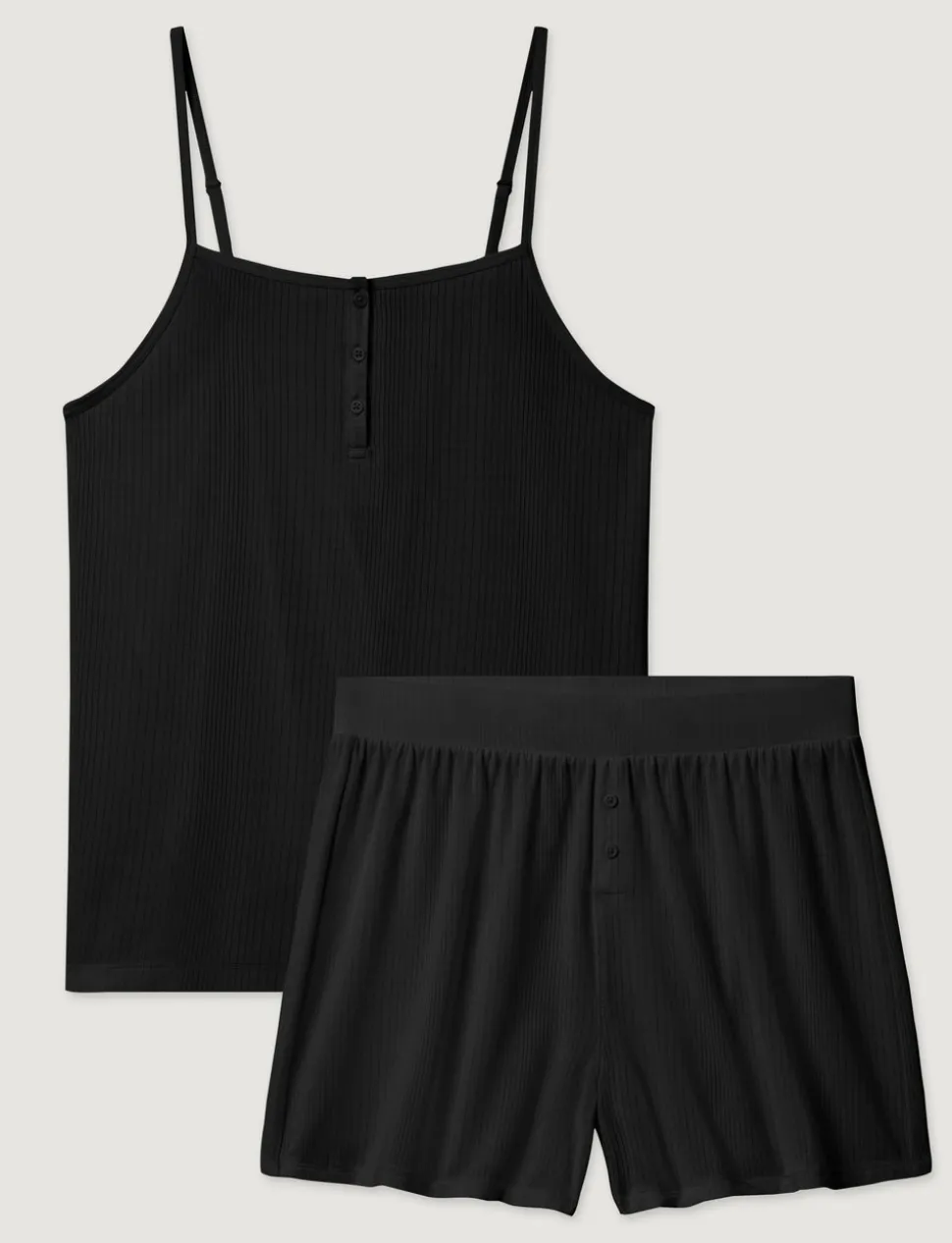 Women's Second Skin Luxe Rib Cami & Short Set