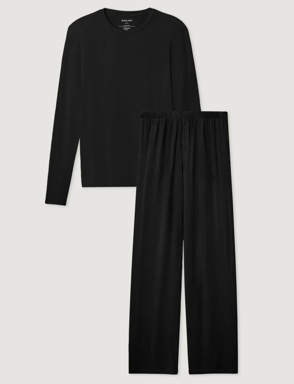 Women's Second Skin Luxe Rib Long Sleeve Crew Neck & Pant Set