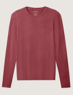 Women's Second Skin Luxe Rib Long Sleeve Crew Neck & Pant Set