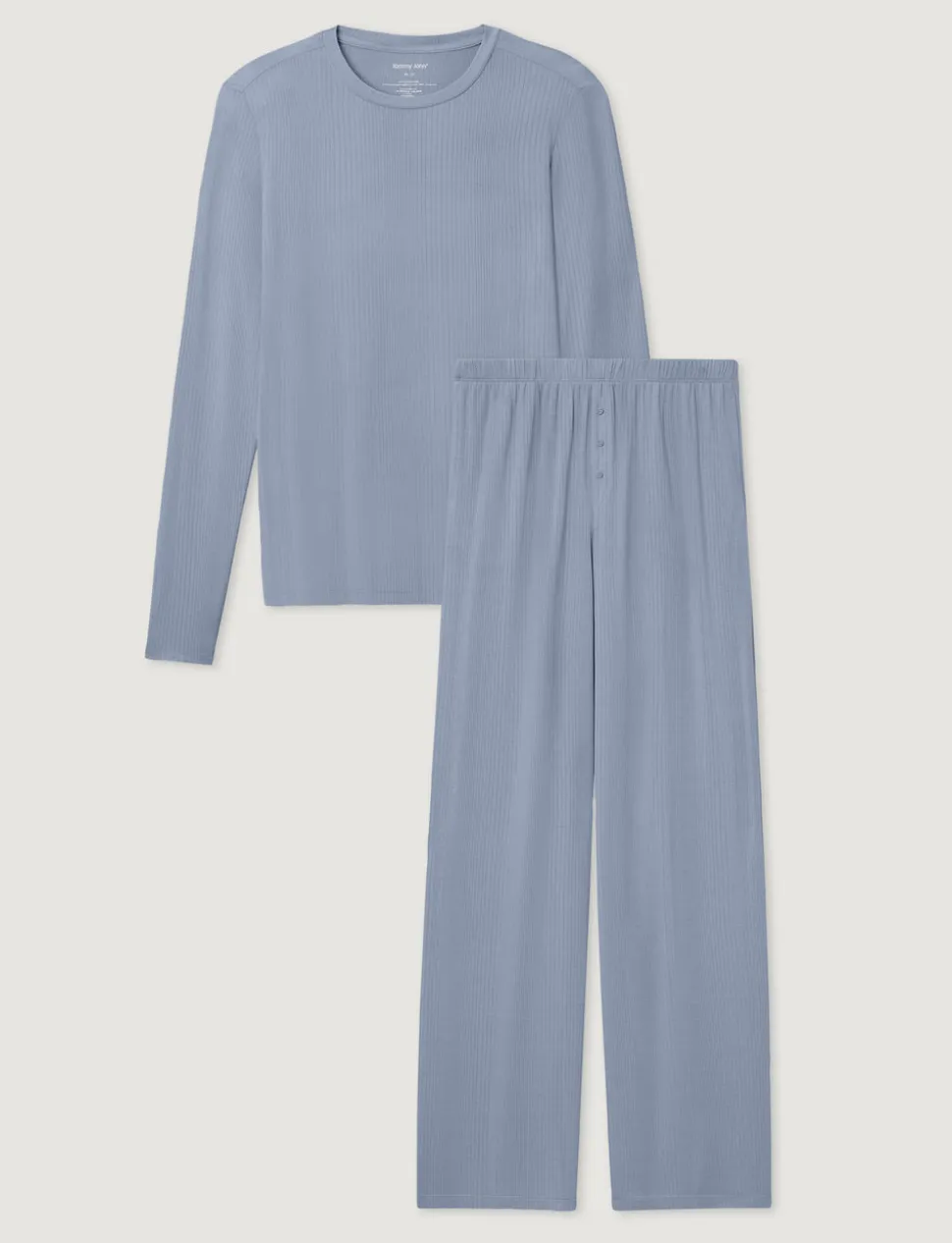 Women's Second Skin Luxe Rib Long Sleeve Crew Neck & Pant Set