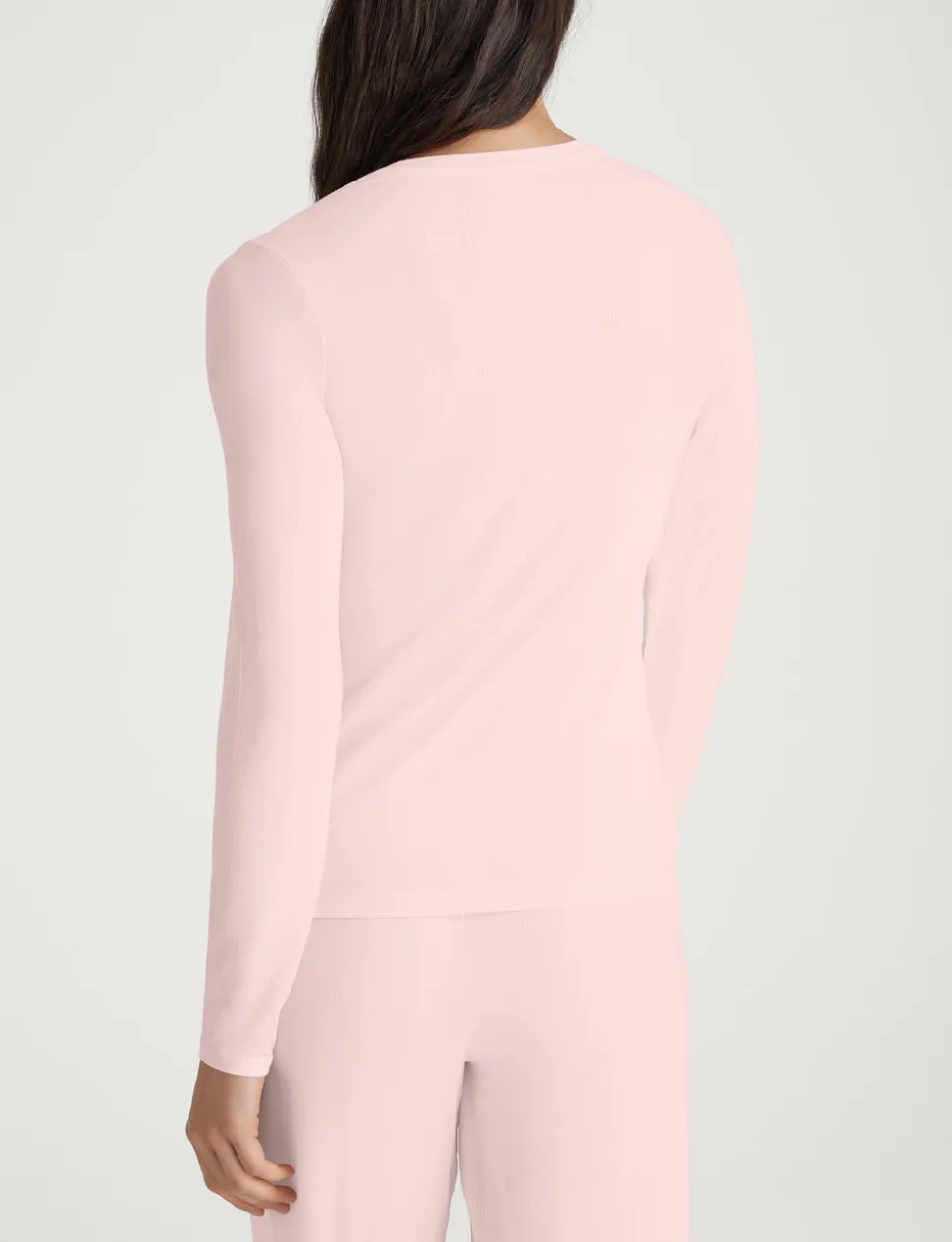 Women's Second Skin Luxe Rib Long Sleeve Crew Neck & Pant Set