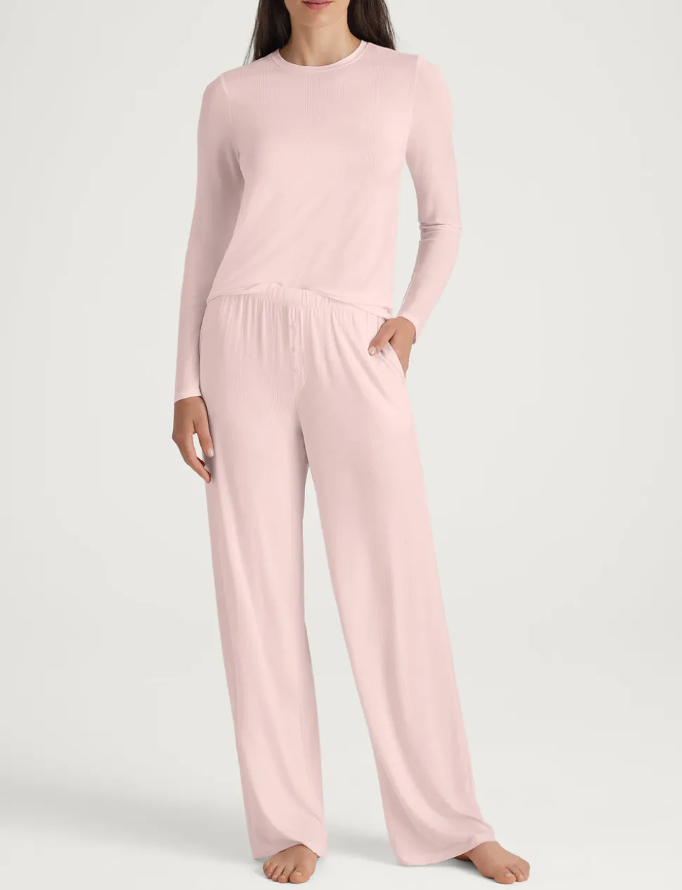Women's Second Skin Luxe Rib Long Sleeve Crew Neck