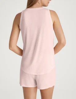 Women's Second Skin Luxe Rib Sleep Tank & Short Set