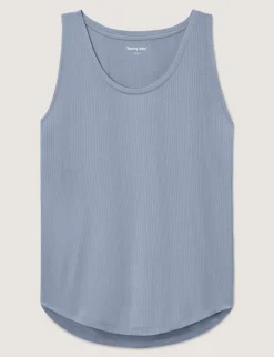 Women's Second Skin Luxe Rib Sleep Tank & Short Set