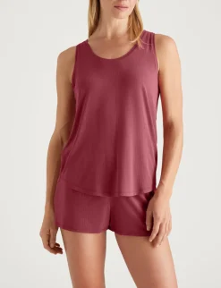 Women's Second Skin Luxe Rib Sleep Tank