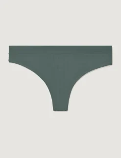 Women's Second Skin Luxe Rib Thong (5-Pack)