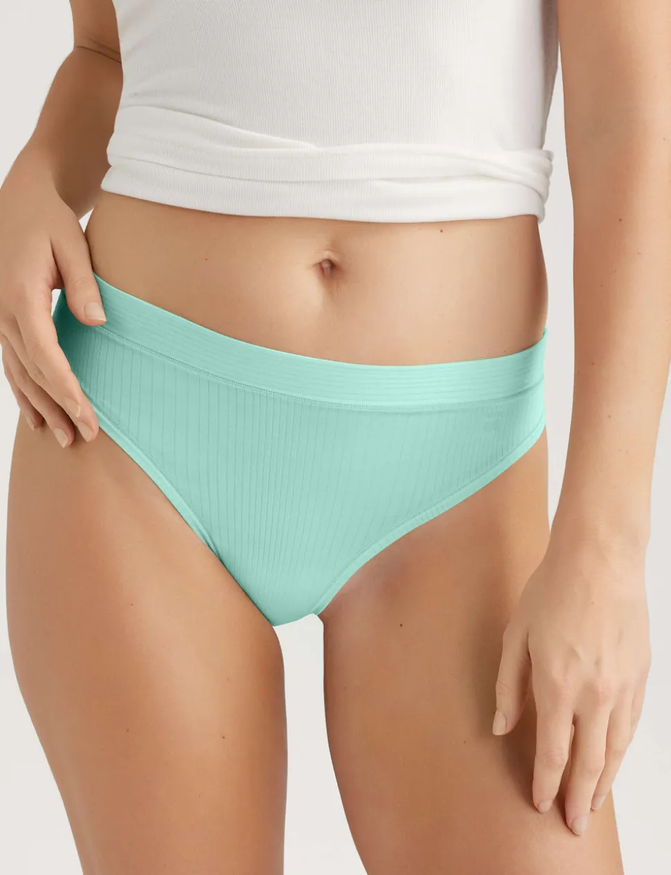 Women's Second Skin Luxe Rib Thong (5-Pack)