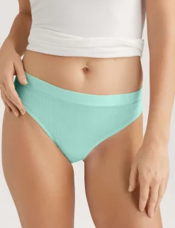Women's Second Skin Luxe Rib Thong (3-Pack)