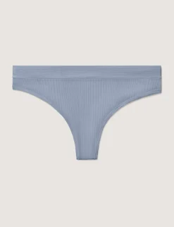Women's Second Skin Luxe Rib Thong (3-Pack)