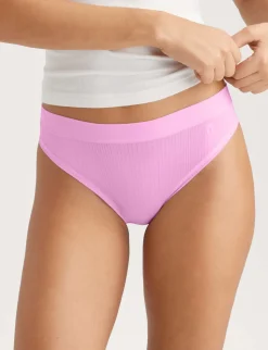 Women's Second Skin Luxe Rib Thong (3-Pack)