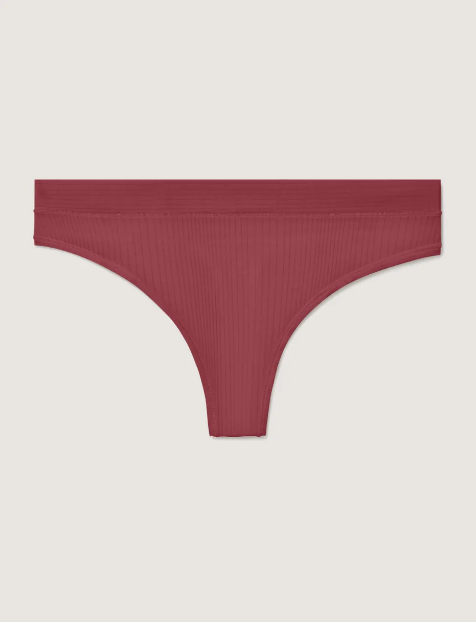 Women's Second Skin Luxe Rib Thong (3-Pack)