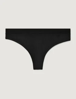 Women's Second Skin Luxe Rib Thong (3-Pack)
